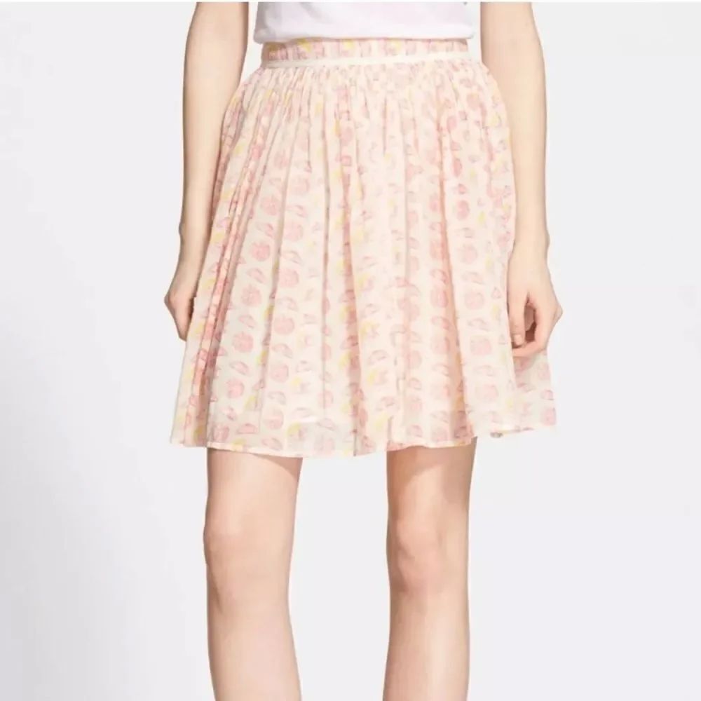 Joie | Sacha B Patterned Pleated Skirt